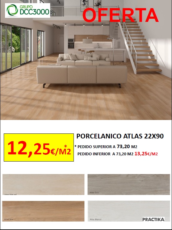 OFERTA!! PORCELANICO ATLAS 22X90