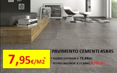OFERTA!! PAVIMENTO CEMENTI 45X45