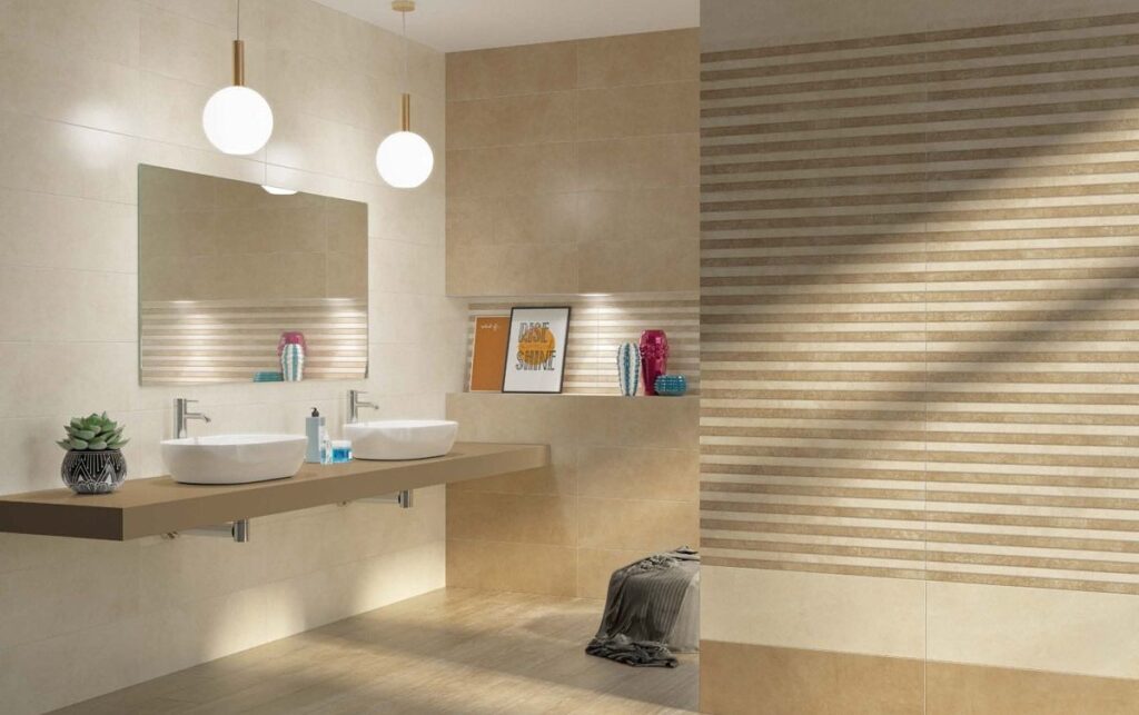 Sencilla y Elegante. Quedara perfeta en tu nuevo cuarto de baño.